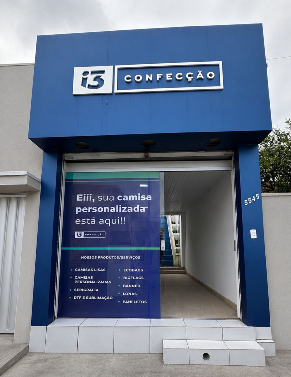 Fachada da fábrica da i3 Confecção em Recife-PE